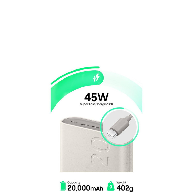 پاوربانک 45 وات سامسونگ مدل Battery Pack EB-P4520 ظرفیت 20000 میلیآمپر ساعت