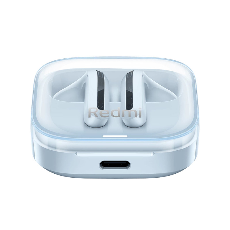 هدفون بلوتوثی شیائومی مدل Redmi Buds 6 Active با نویز کنسلینگ میکروفون (ENC)، درگاه شارژ USB Type-C، دارای دو میکروفون با قابلیت حذف نویز، پشتیبانی از فرمان لمسی، مقاوم در برابر رطوبت و عرق (IPX4)
