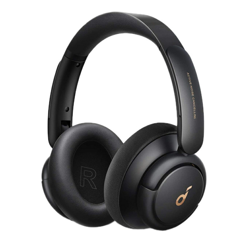 هدفون بلوتوثی انکر مدل SoundCore Life Q30 با نویز کنسلینگ فعال (ANC)، درگاه شارژ USB Type-C، دارای میکروفون دوگانه با حذف نویز، مجهز به فناوری Hi-Res Audio، دارای حالت Transparency برای شنیدن صدای محیط