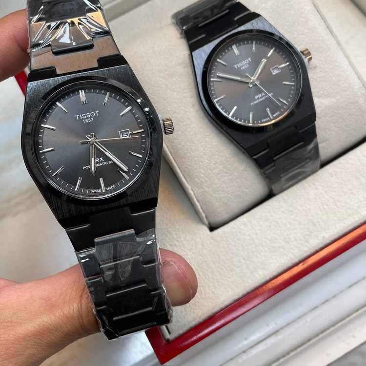 ساعت مچی مردانه تیسوتTissot بند استیل مشگی صفحه مشگی موتور ژاپن اصلی