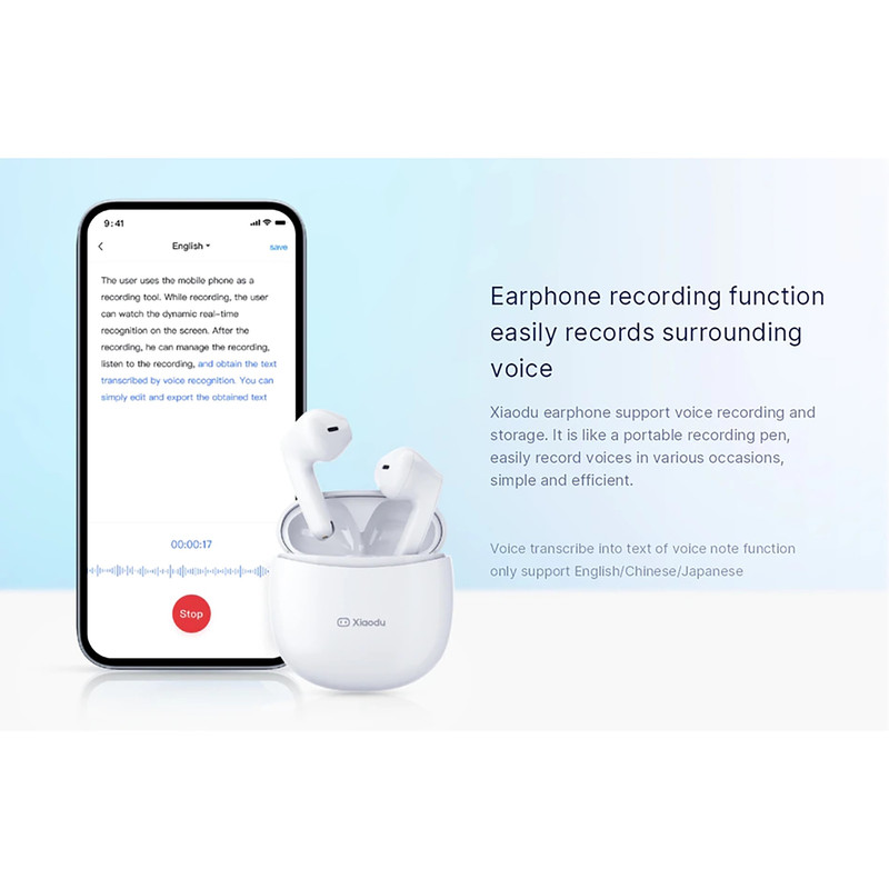 هدفون مخصوص بازی بلوتوثی مدل Xiaodu Du Smart Buds XD-SWA14-2101