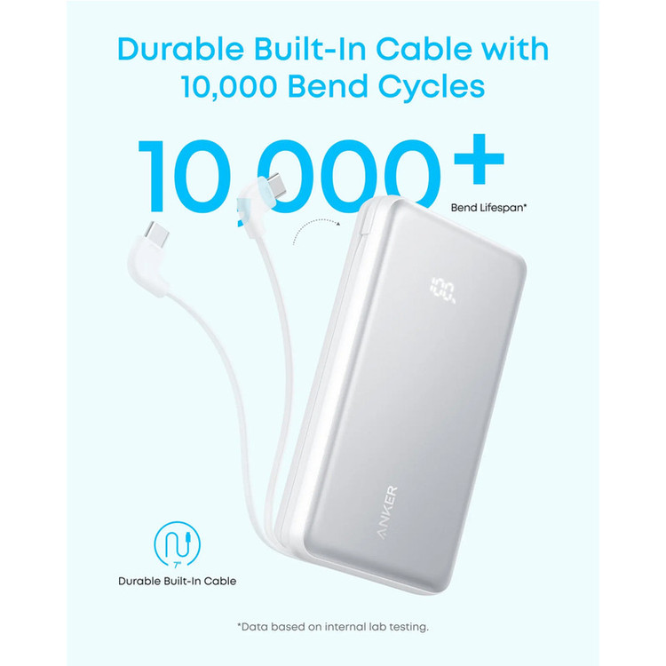 پاوربانک 22.5 وات انکر مدل Zolo A110D ظرفیت 10000 میلیآمپرساعت