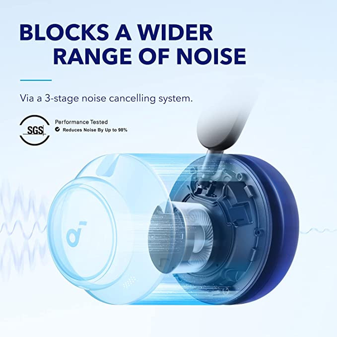 هدفون بلوتوثی برند انکر مدل Soundcore Space Q45 A3040 با نویز کنسلینگ فعال (ANC)، درگاه شارژ USB Type-C، پشتیبانی از شارژ سریع، دارای فناوری نویز کنسلینگ هوشمند سهحالته، مقاوم در برابر رطوبت و عرق