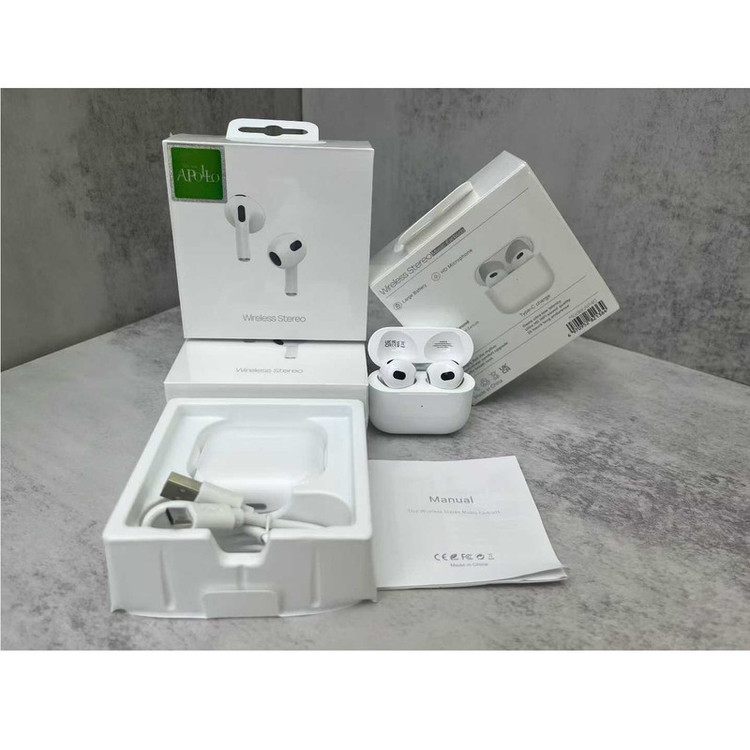 هدفون بلوتوثی موزیک آپولو مدل TWS-EARBUDS C03 40