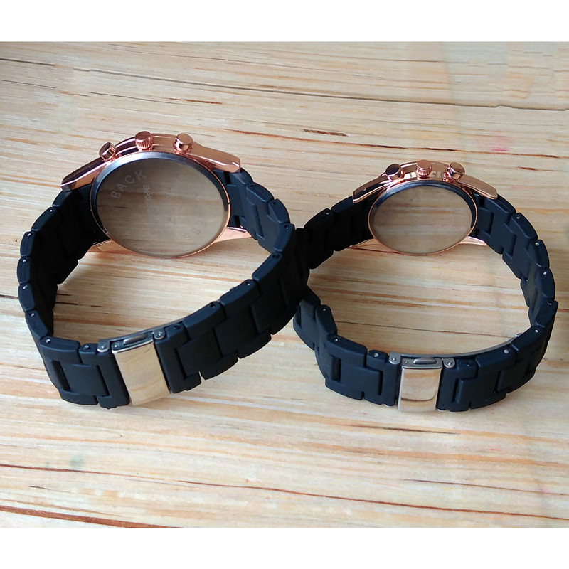 ست ساعت مچی عقربه ای زنانه و مردانه کد 202