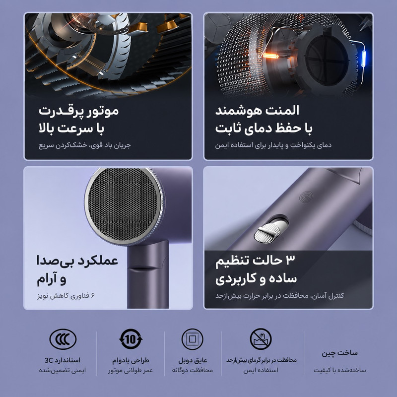 سشوار حرفهای 2400 وات والر مدل 9066