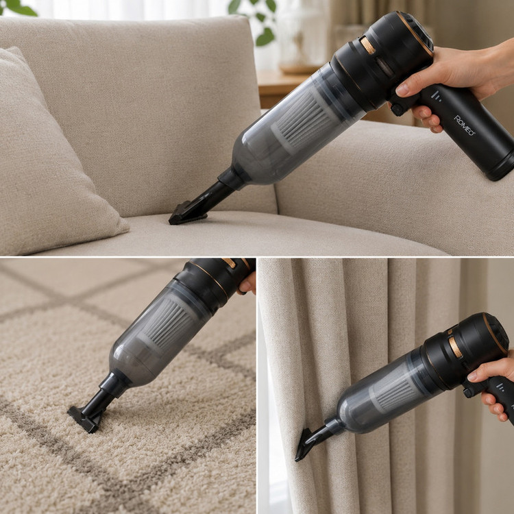 جارو شارژی خودرو رومئو مدل RM-1030