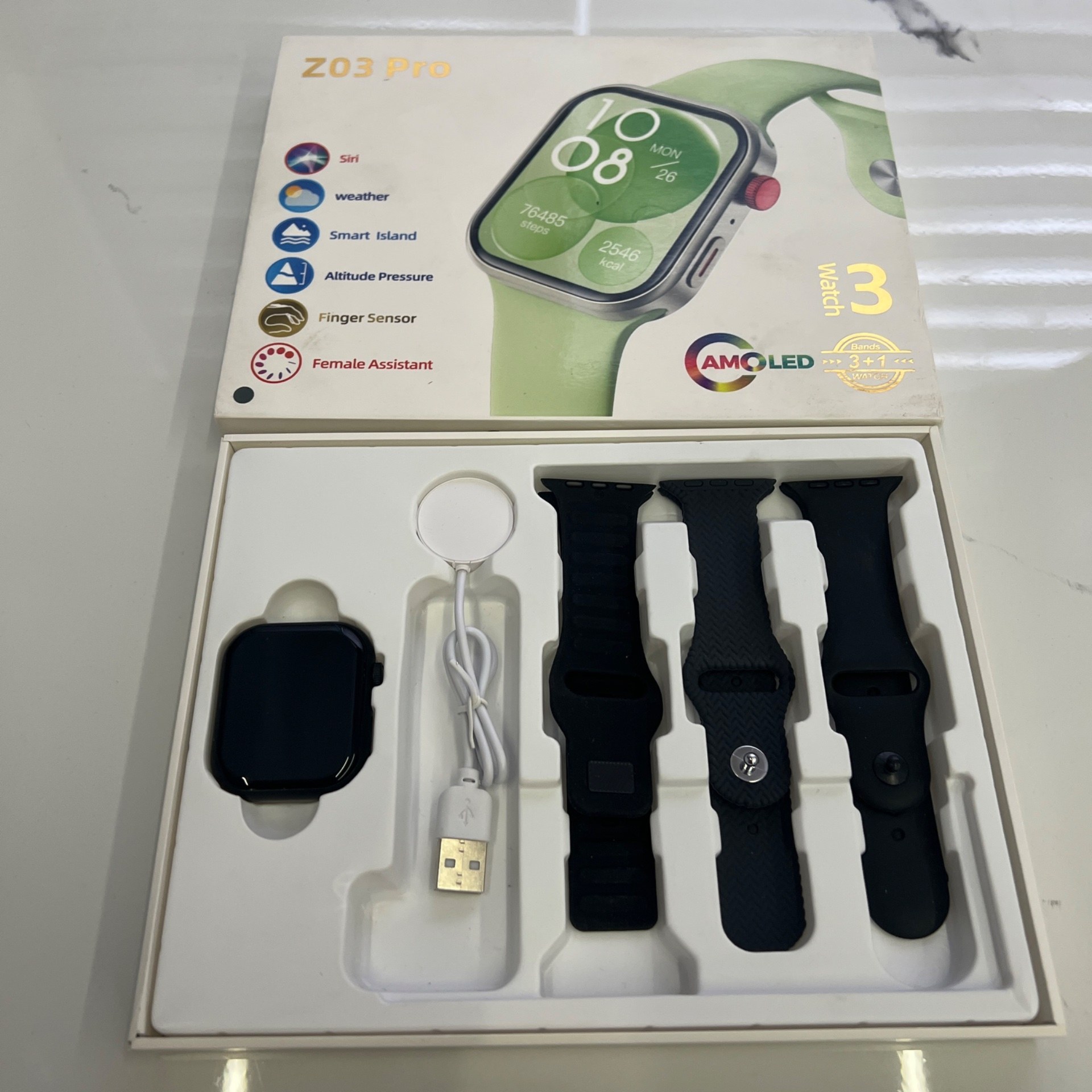 ساعت هوشمند با بند اضافه Z03 PRO