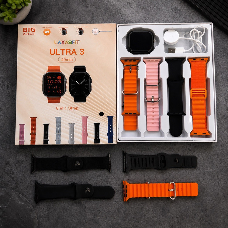 ساعت هوشمند ULTRA3 با 8بند اضافه