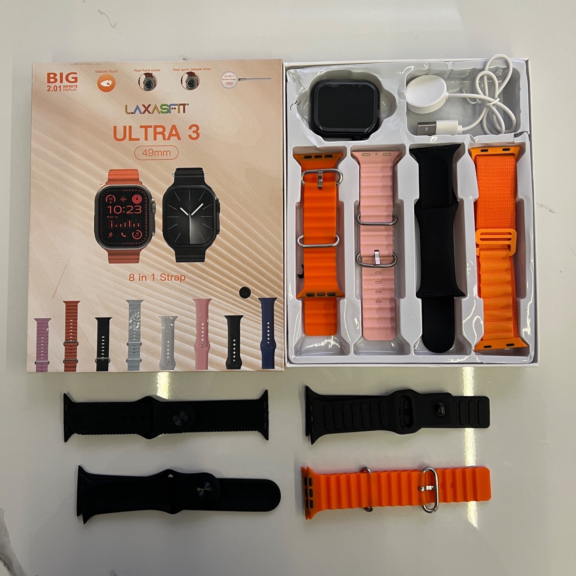 ساعت هوشمند ULTRA3 با 8بند اضافه