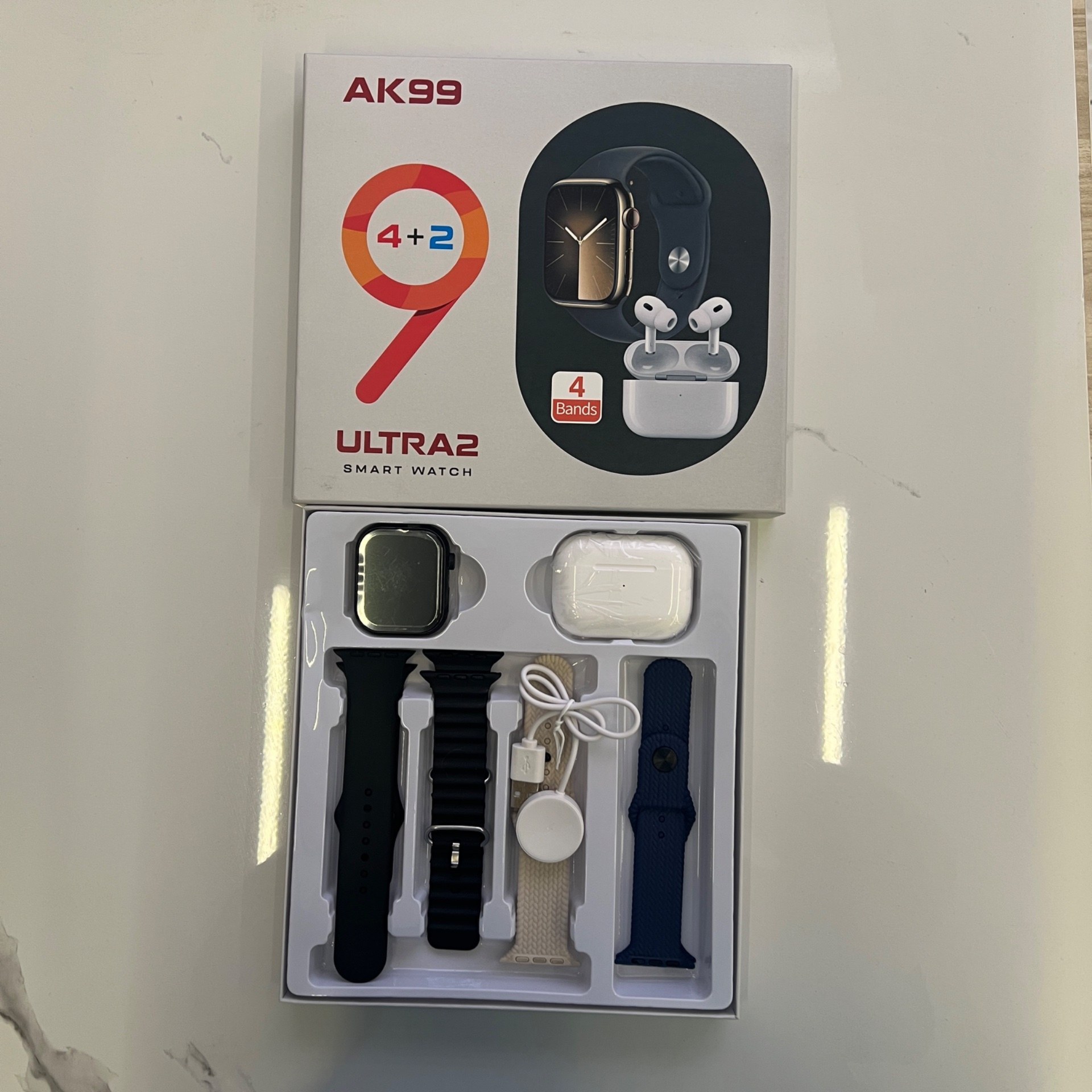 ساعت هوشمند AK99 با 4 بند اضافه