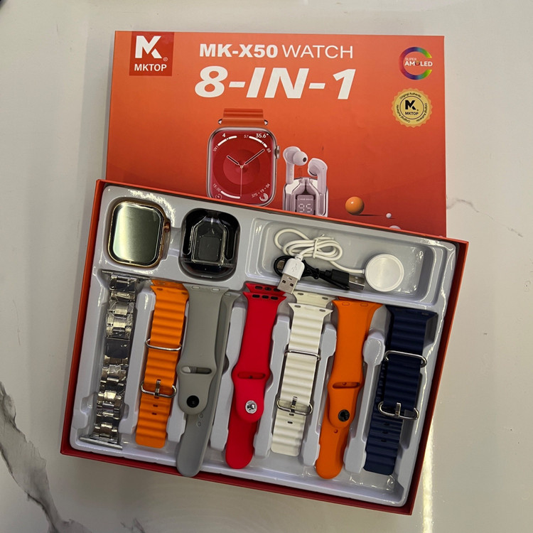 ساعت هوشمند MK-X50 با 7 بند اضافه