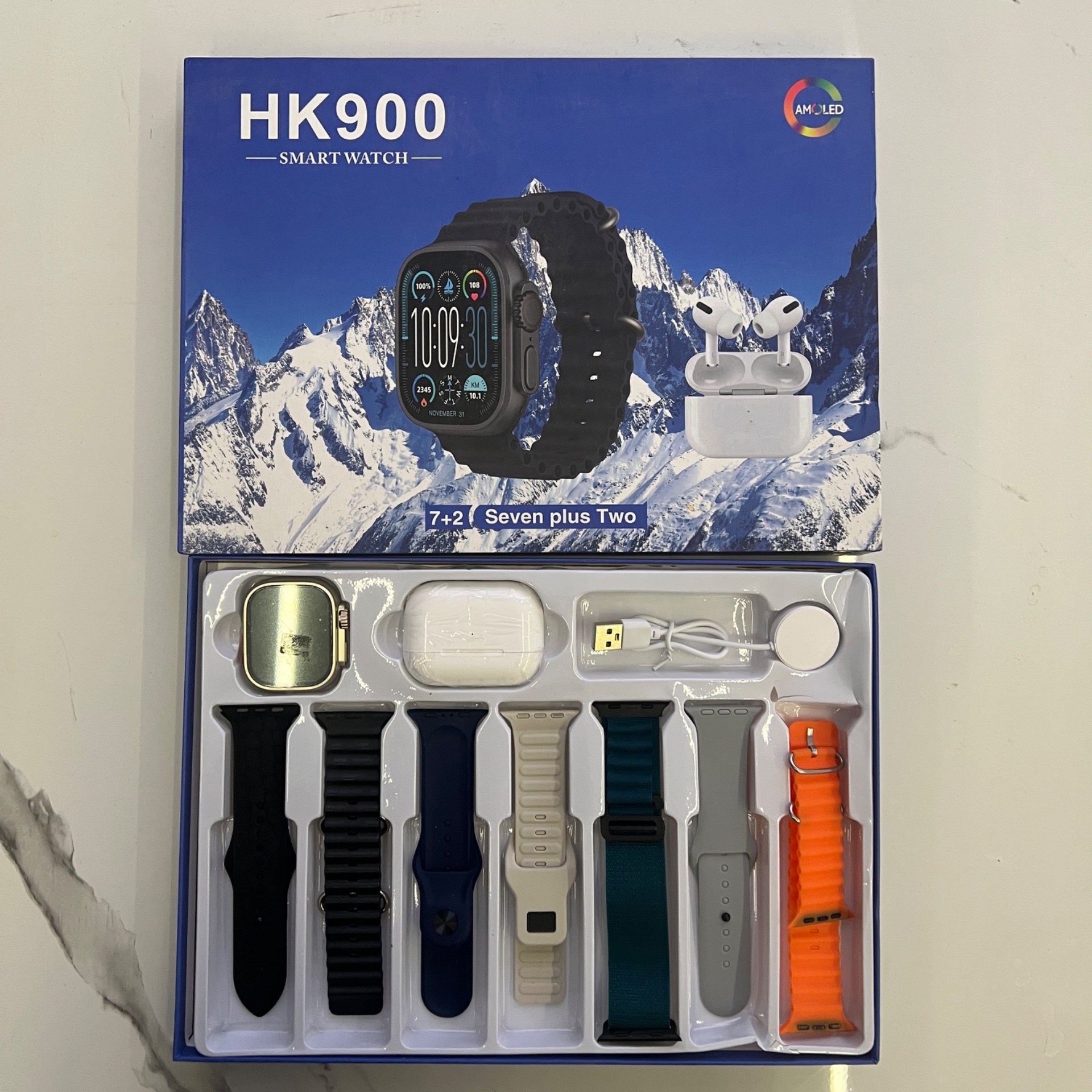 ساعت هوشمند HK900با 7 بند اضافه