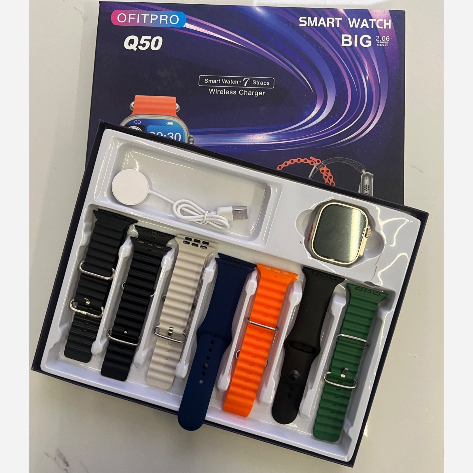ساعت هوشمند Q50با 7 بند اضافه