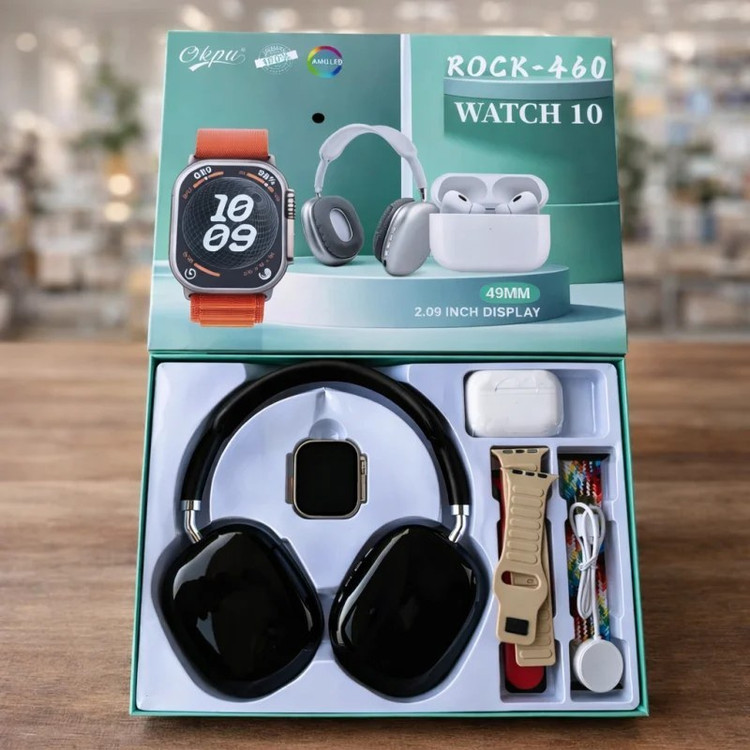 ساعت هوشمندrock 460با4بند اضافه