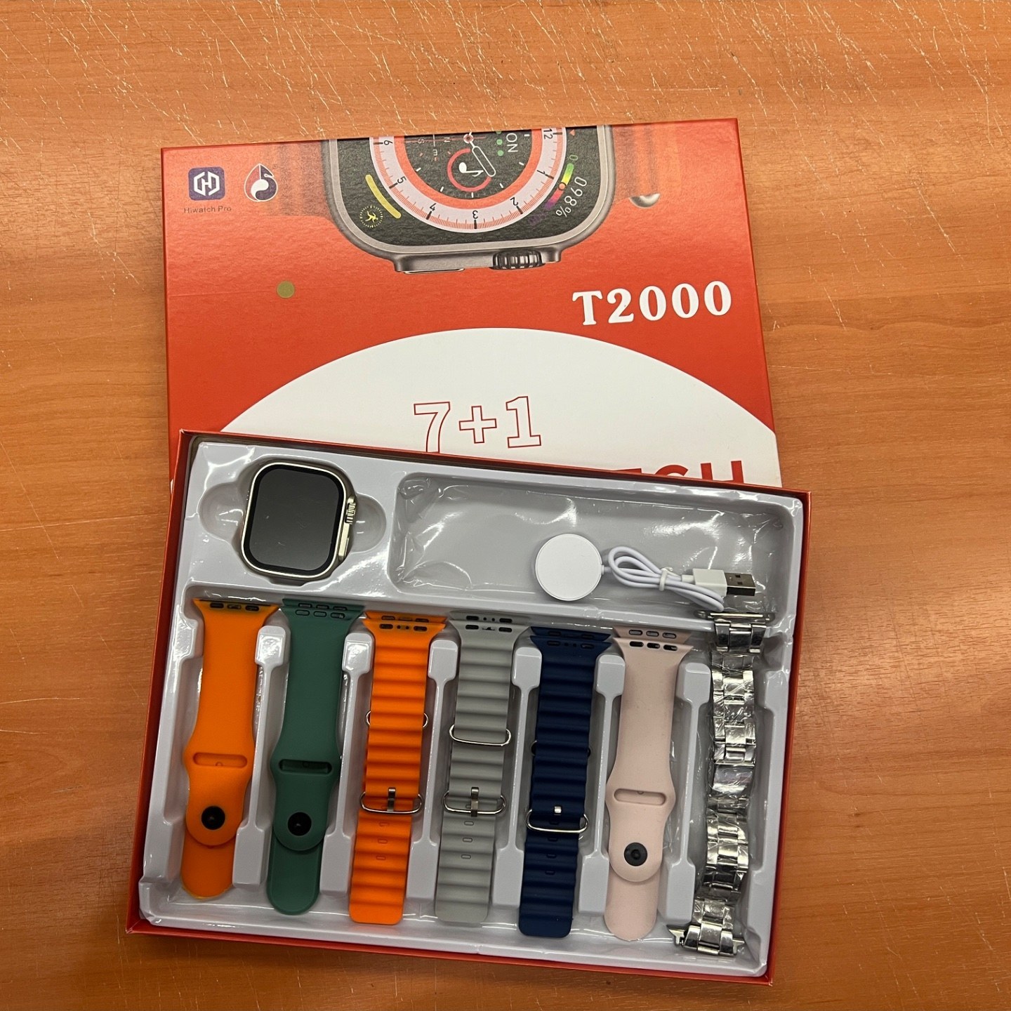 ساعت هوشمند T2000 (7+1) با 7 بند اضافه