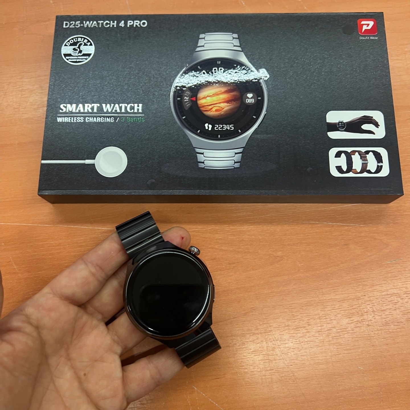 ساعت هوشمند D25 watch 4 pro با 3 بند اضافه
