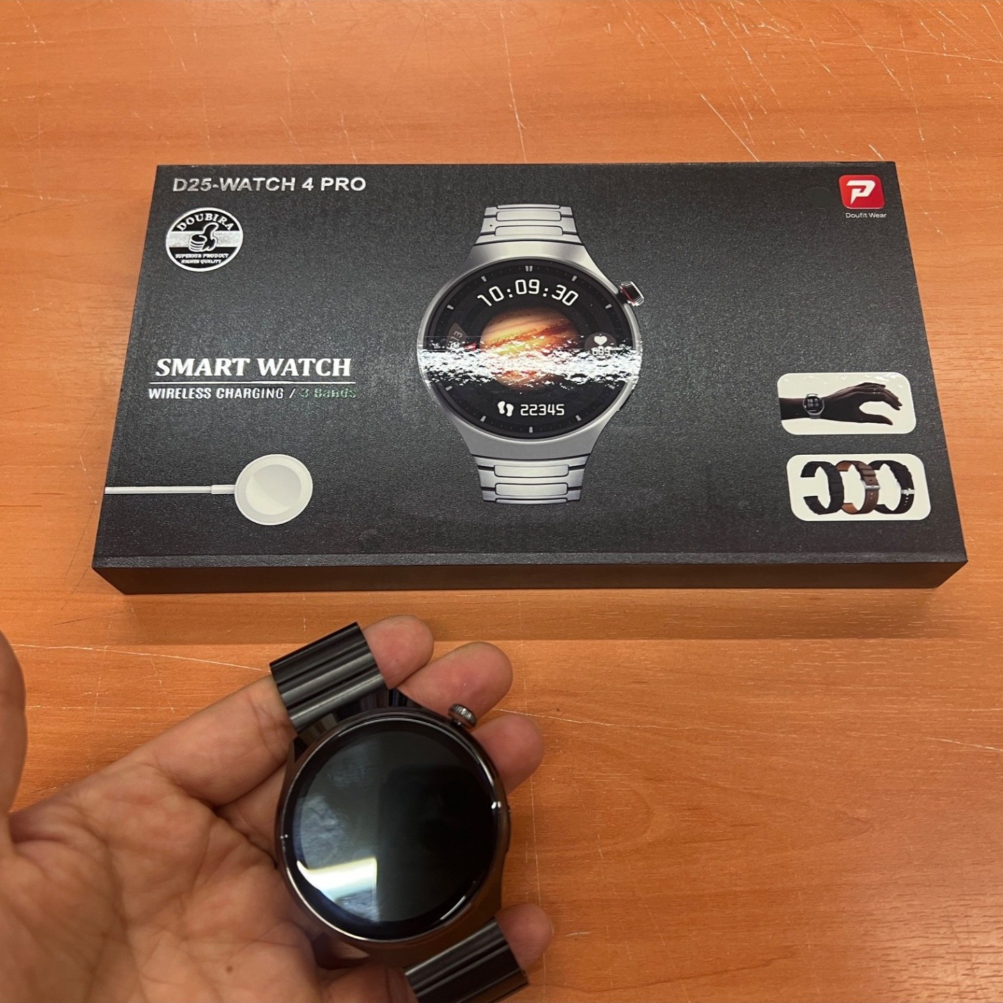 ساعت هوشمند D25 watch 4 pro با 3 بند اضافه