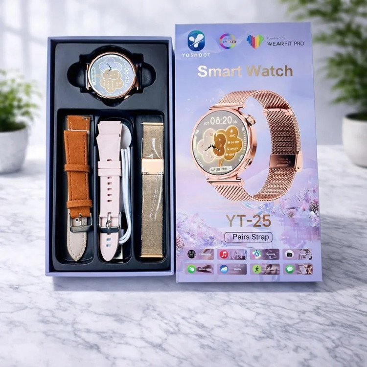 ساعت هوشمند YT-25با 3بند اضافه