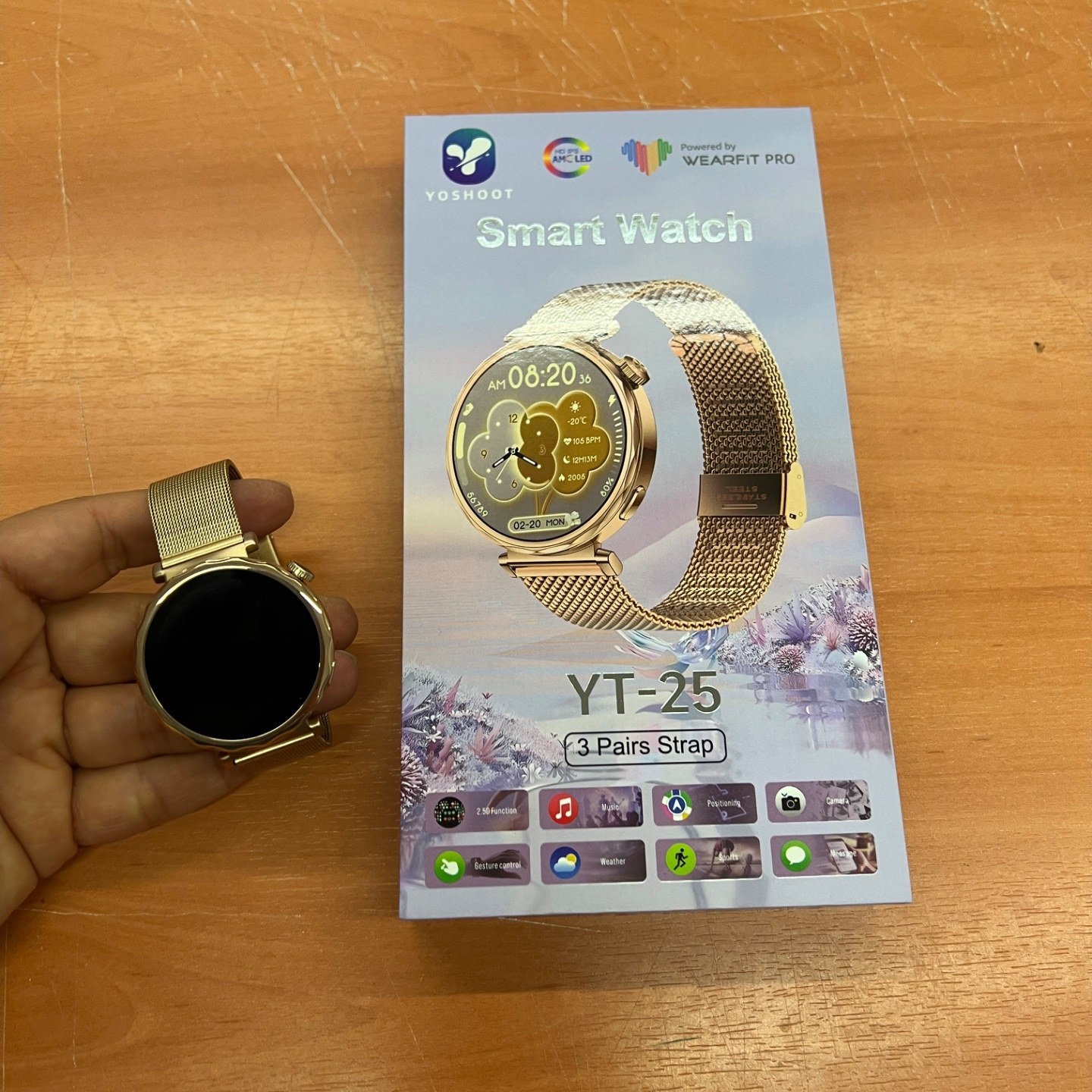 ساعت هوشمند YT-25با 3بند اضافه