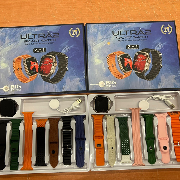ساعت هوشمند Ultra2 7+1 با 7 بند اضافه