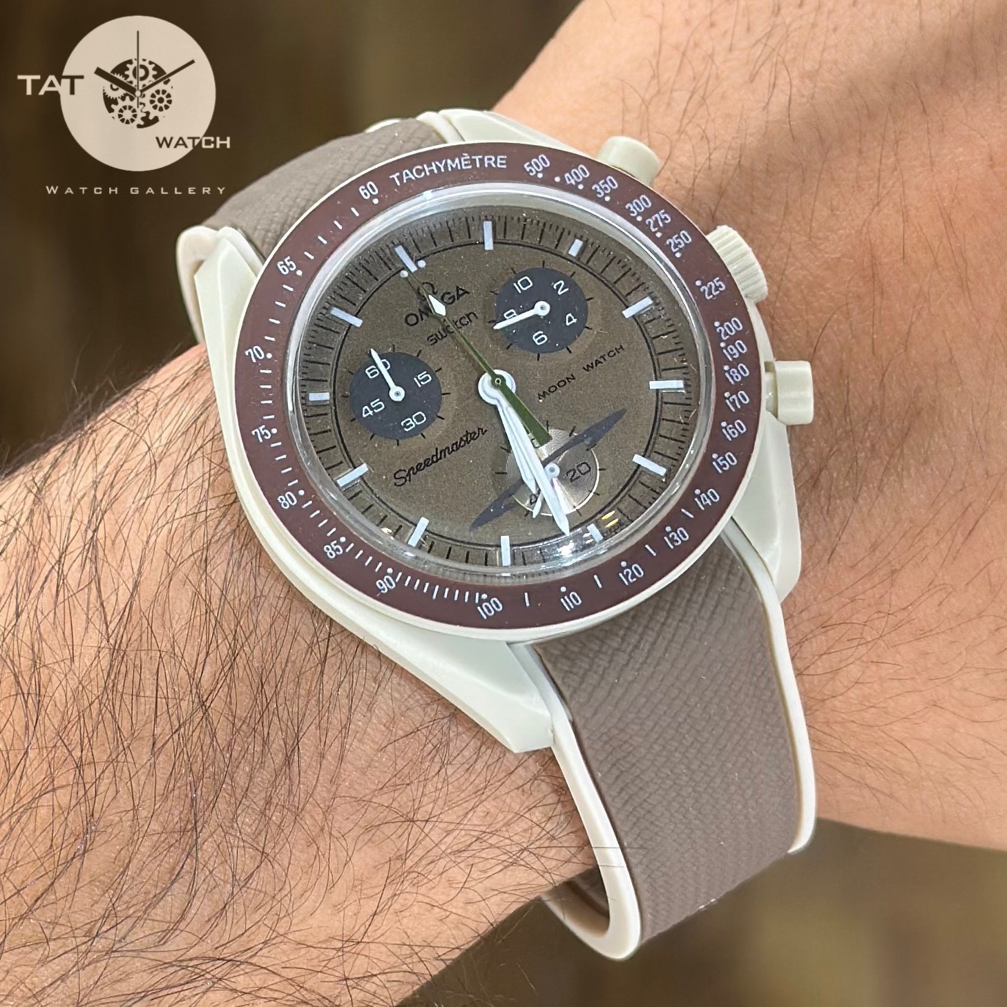 ساعت مردانه زنانه امگا سواچ زحل Saturn بند رابر قفل امگایی سه موتوره کرنو باگارانتی جعبه ارسال omega swatch ساعت مچی