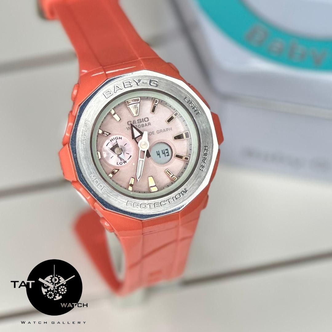 ساعت زنانه بی بی جی مدل BGA225G دارای دماسنج موتور ژاپن casio baby-g