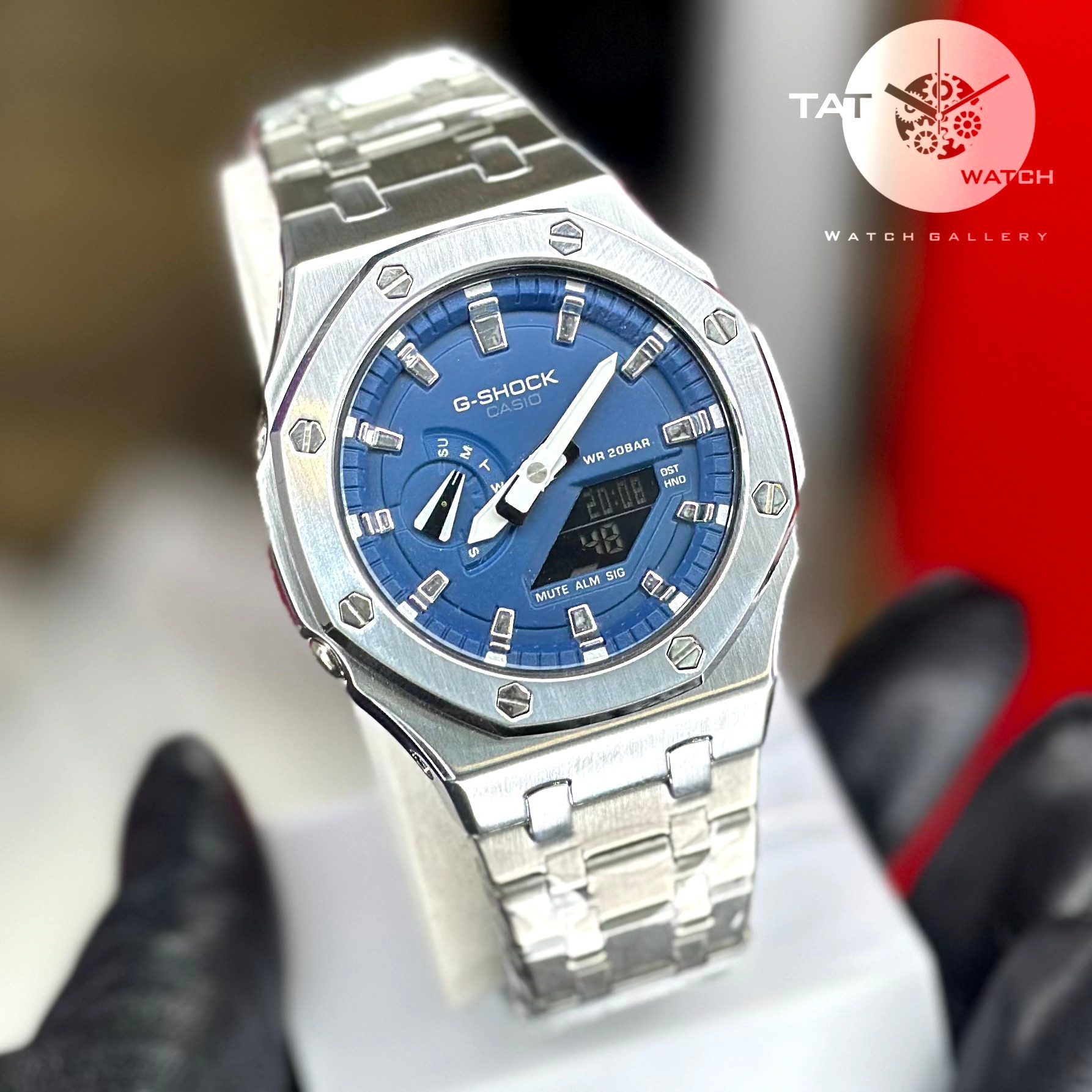ساعت مردانه جی شاک Ga2100 طرح AP کامل فلزی موتور ژاپن یکسال گارانتی جعبه ارسال رایگان ساعت مچی Casio G-Shock