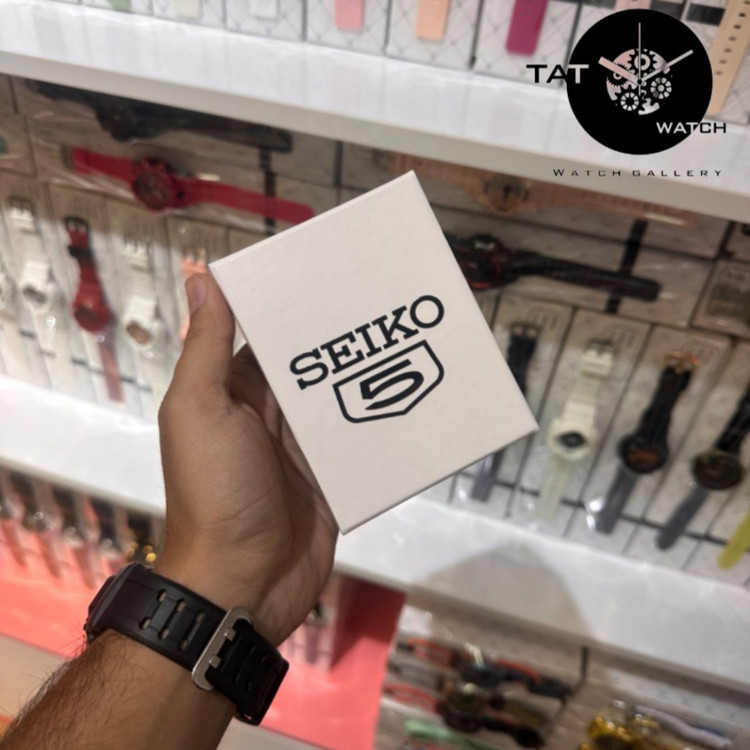 ساعت مردانه سیکو5 موتور آرامگرد بدون صدا دو تقویمه باگارانتی و جعبه ساعت مچی SEIKO