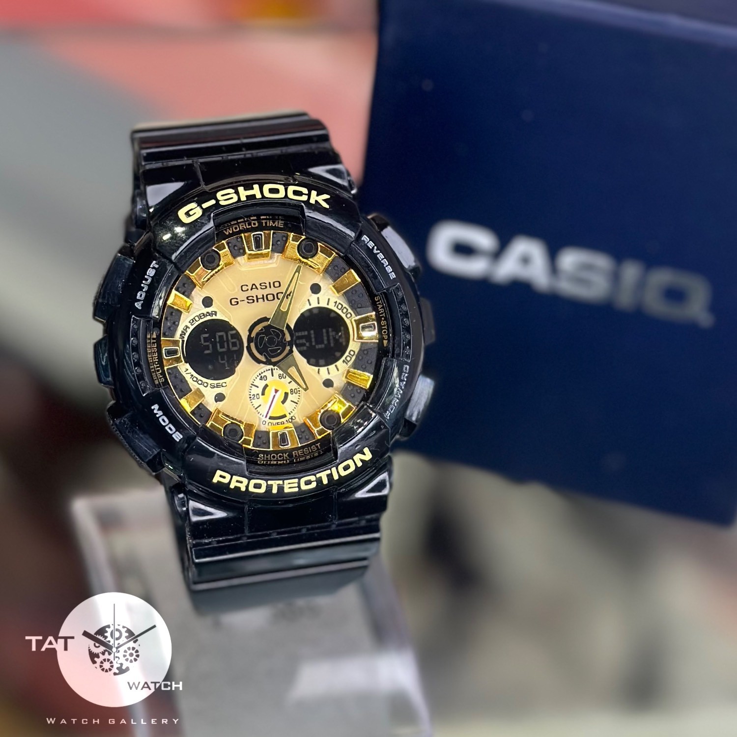 ساعت مردانه جی شاک Ga120 موتور ژاپن دارای گارانتی باجعبه اصلی کاسیو ساعت مچی G-Shock