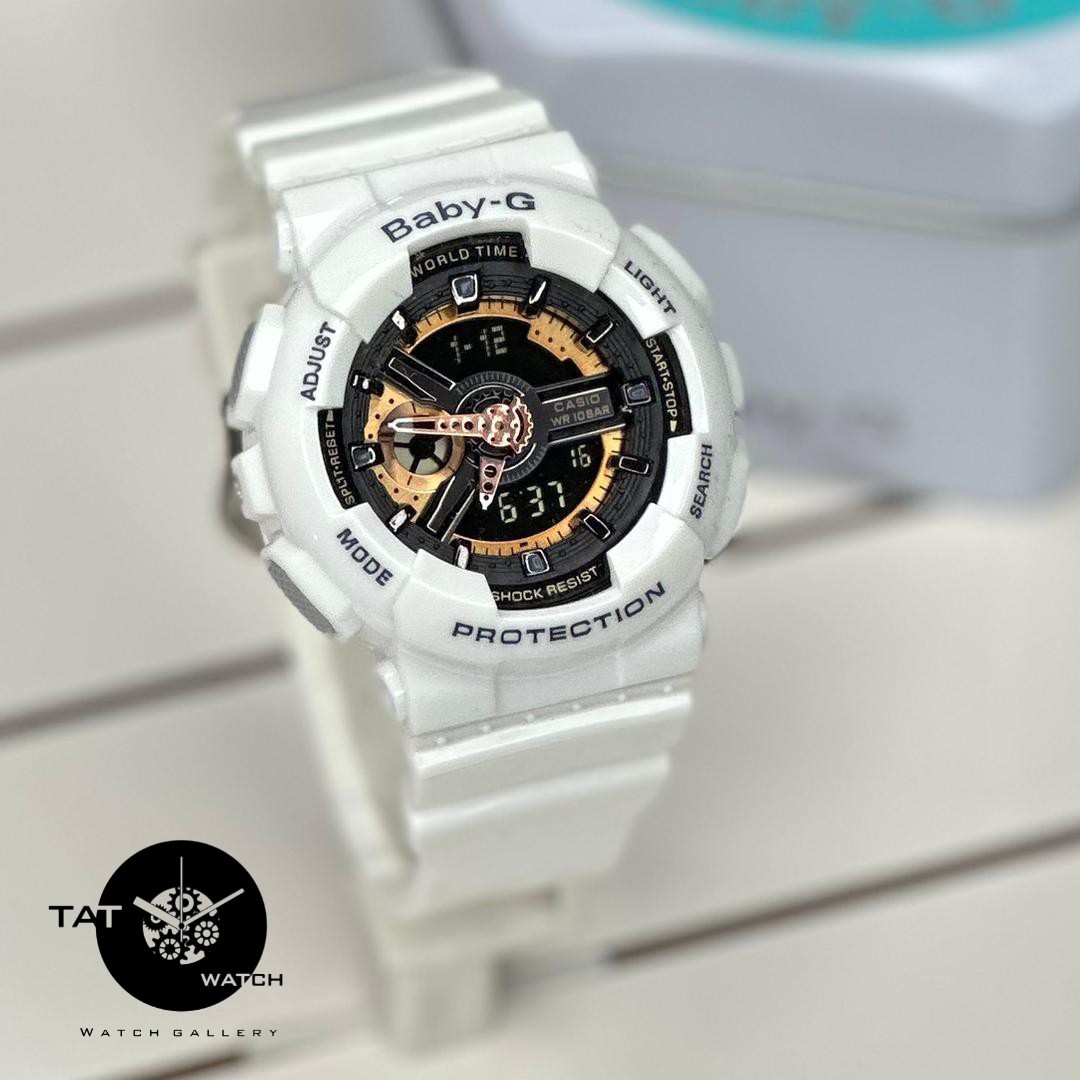 ساعت زنانه بچگانه بی بی جی موتور ژاپن کیفیت مستر Ba110 ساعت مچی بیبی جی baby-g