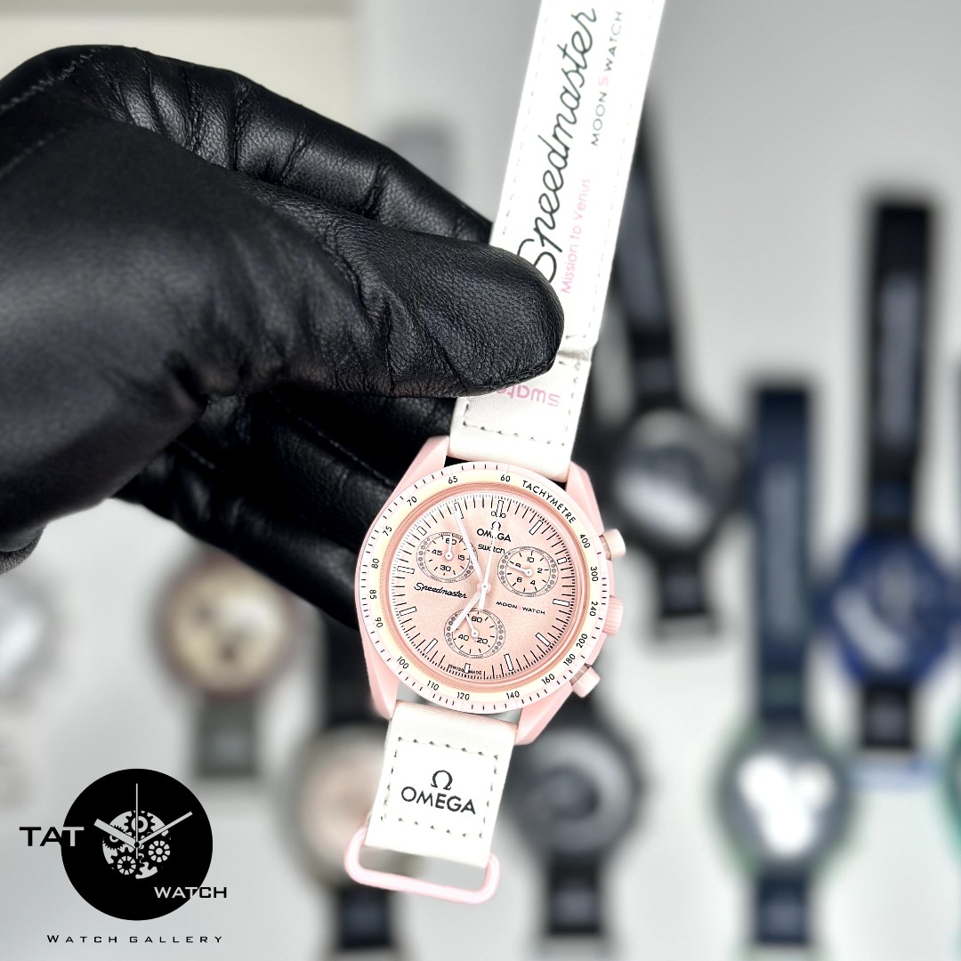 ساعت مردانه زنانه امگا سواچ رنگبندی کامل سه موتور فعال با یکسال گارانتی و جعبه و ارسال رایگان omega swatch ساعت مچی