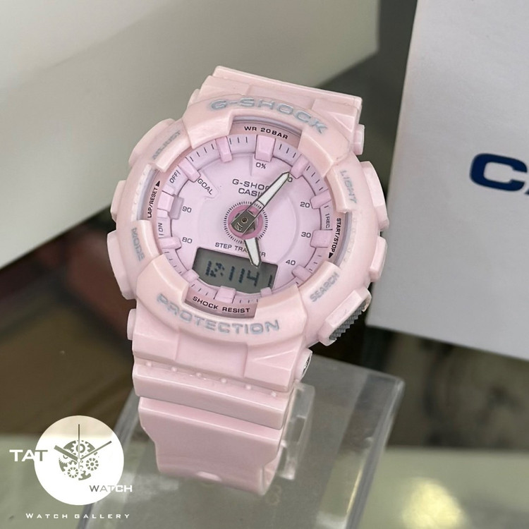 ساعت زنانه جی شاک GMA-S130 موتور ژاپن یکسال گارانتی جعبه اصلی کاسیو ارسال رایگان Casio G-Shock ساعت مچی جیشاک صورتی