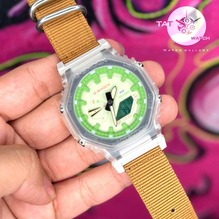 ساعت کاسیو جی شاک مردانه زنانه اسپرت Ga2100 بند کنفی گارانتی یک ساله جعبه ارسال رایگان G-Shock ساعت مچی