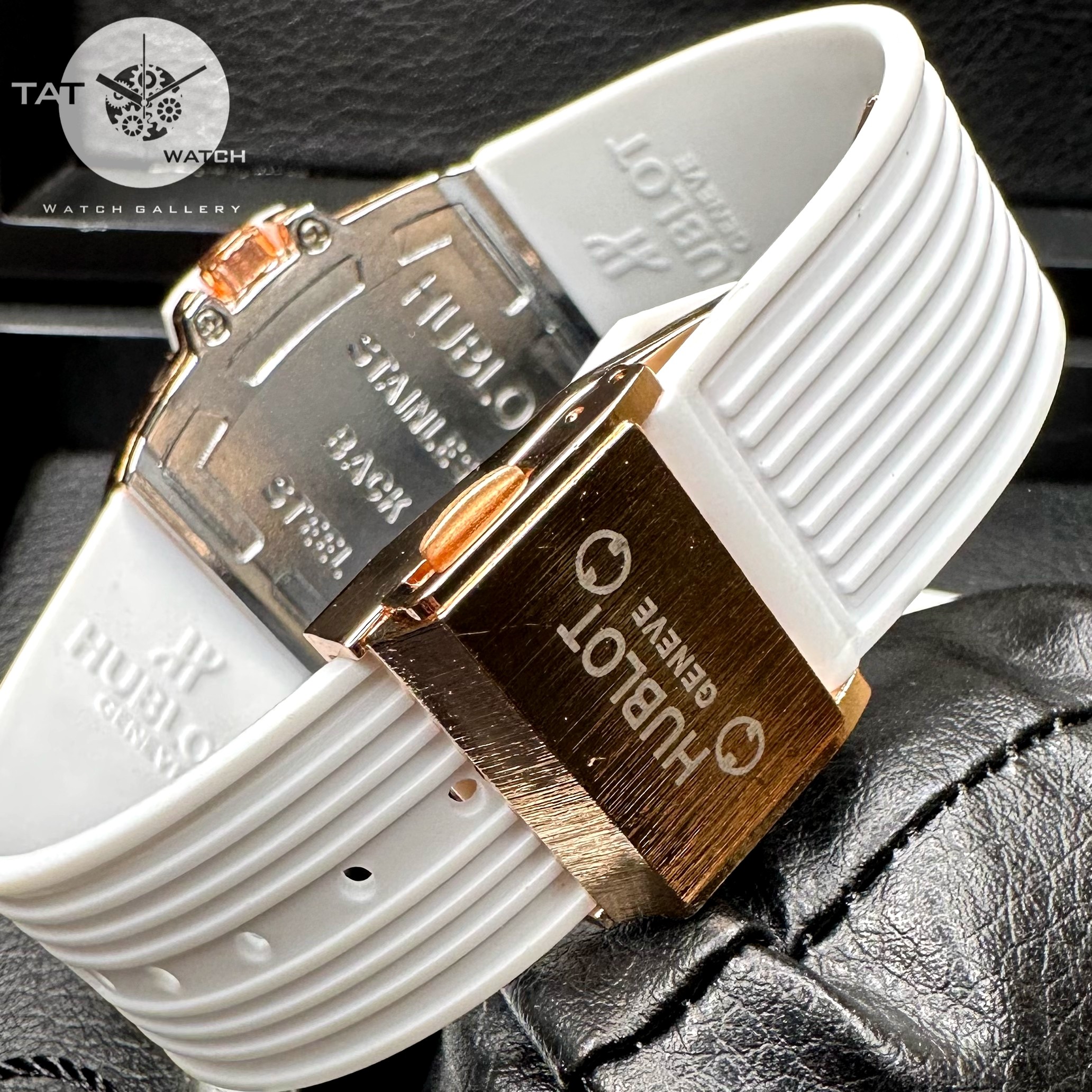 ساعت مچی زنانه هابلوت نگین دار گارانتی جعبه ارسال رایگان رنگبندی Hublot