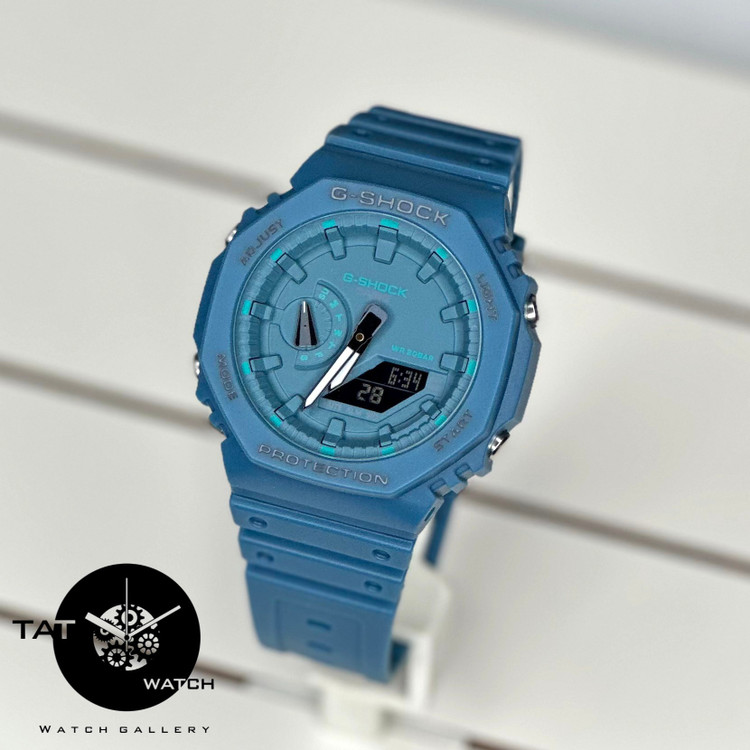 ساعت مچی مردانه جی شاکGa2100 آبی پرطرفدار موتور ژاپن با یکسال گارانتی در رنگبندی G-SHOCK