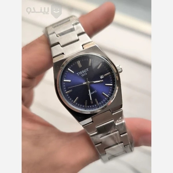 ساعت مچی مردانه تیسوت رنگ ثابت قفل پروانه ای مخفی روزشمار فعال کیفیت عالیTISSOT