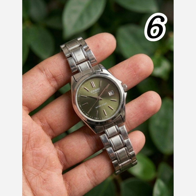 ساعت مچی زنانه کاسیو رنگ ثابث ضداب روزشمار فعال کیفیت عالیCASIO