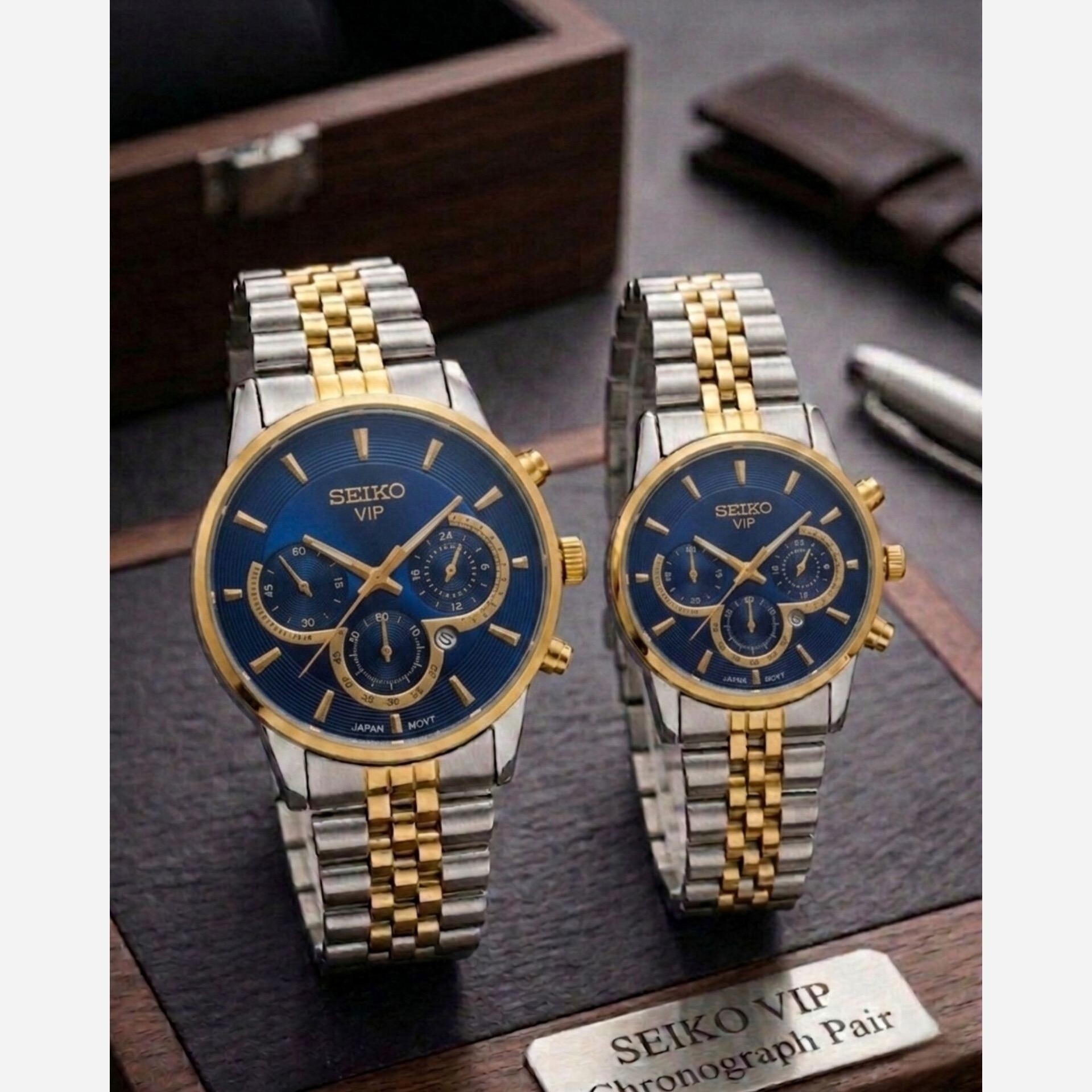ساعت مچی زنانه ومردانه سیکو وی ای پی رنگ ثابت دارای روزشمار کیفیت عالیSEIKO