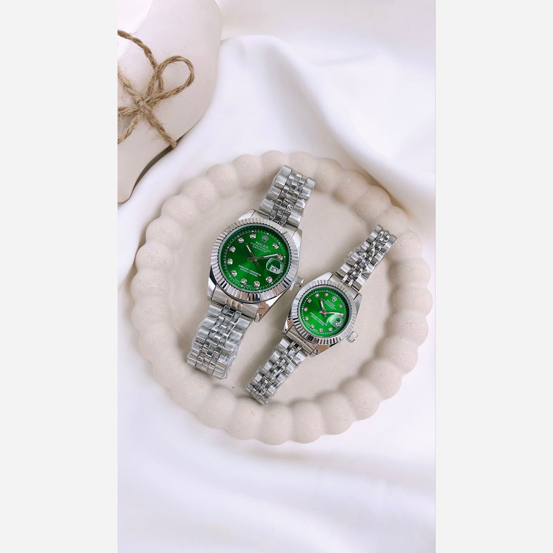 ساعت مچی زنانه و مردانه رولکس روزشمارفعال استیل رنگ ثابت کیفیت عالی