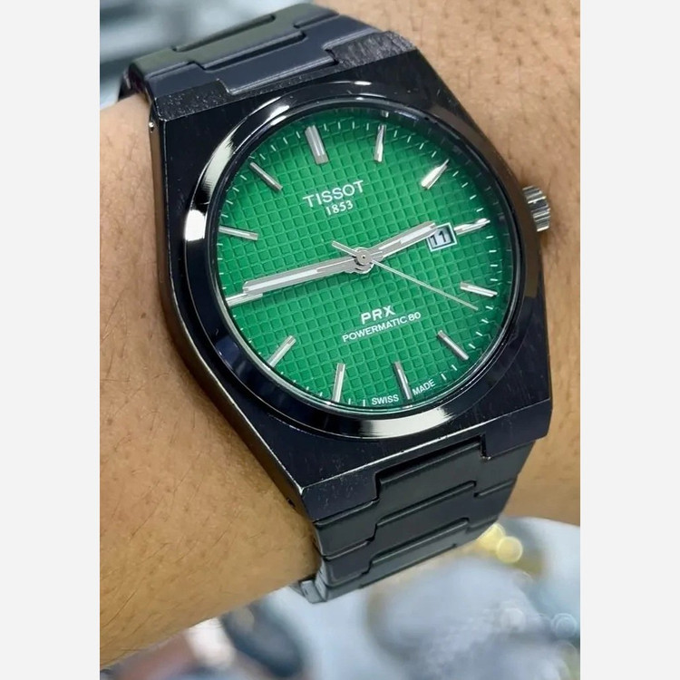 ساعت مچی مردانه تیسوتTissot بند استیل مشگی صفحه مشگی موتور ژاپن اصلی