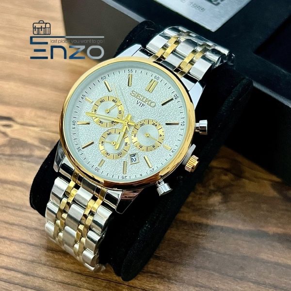 ساعت مردانه SEIKO VIP سه موتور فعال کرنوگراف