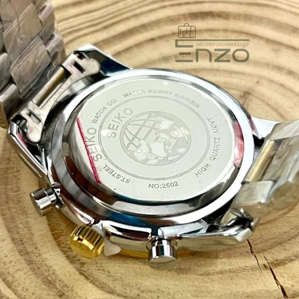 ساعت مردانه سیکو 3 موتور شرکتی ضدآب استیل