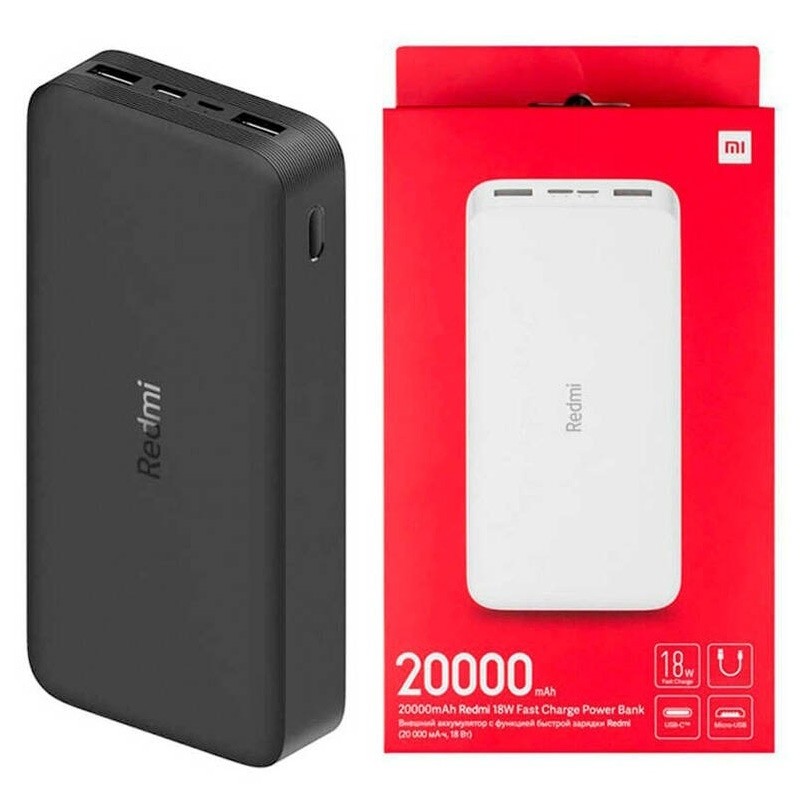 پاوربانک شیائومی 20 هزار REDMI شرکتی  سه پرت فست شارژ 2000000 تاریخ جدید (2025)