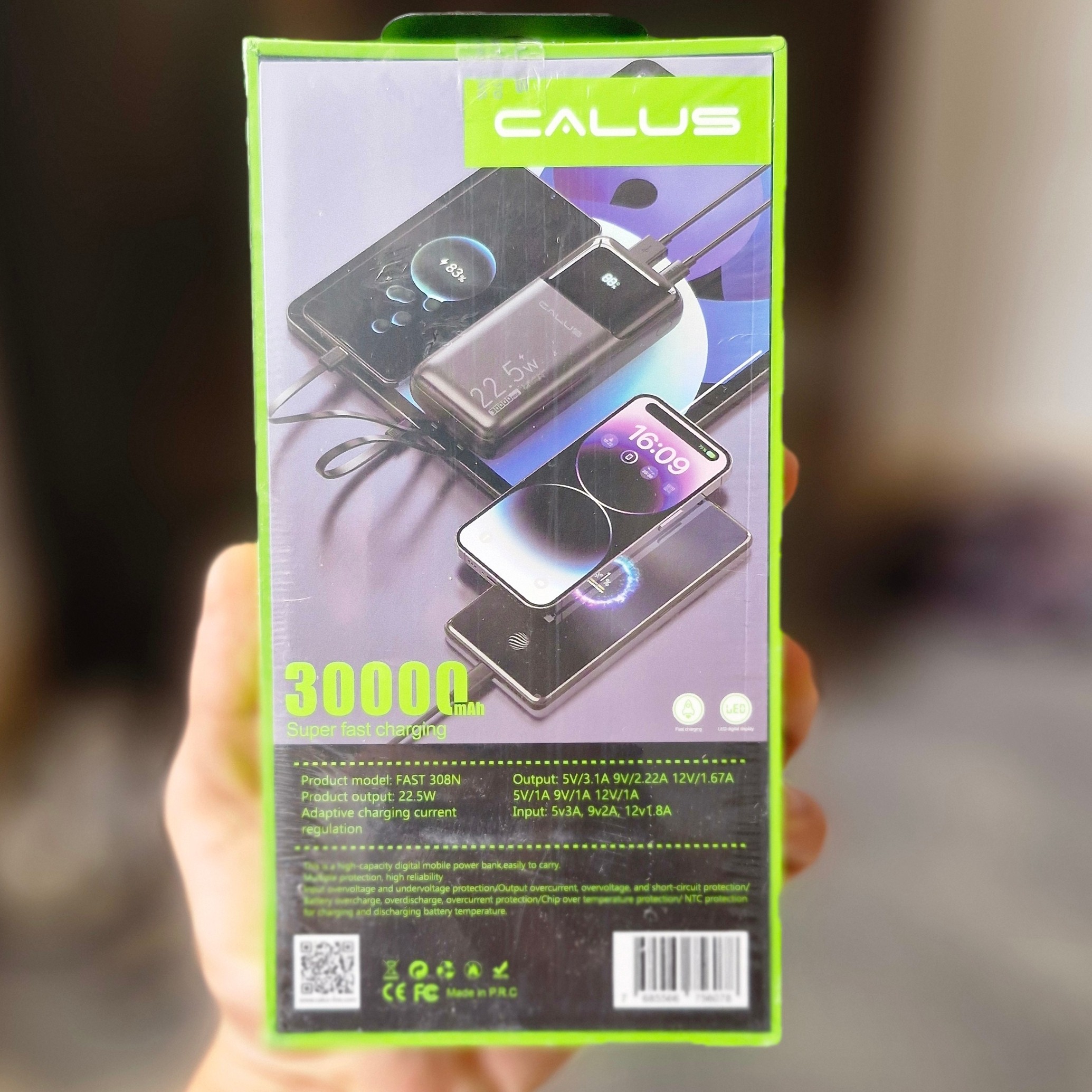 پاوربانک 30000 CALUS سی هزار فست شارژ اورجینال ضمانتی شرکتی 30000 تاریخ جدید (2025)