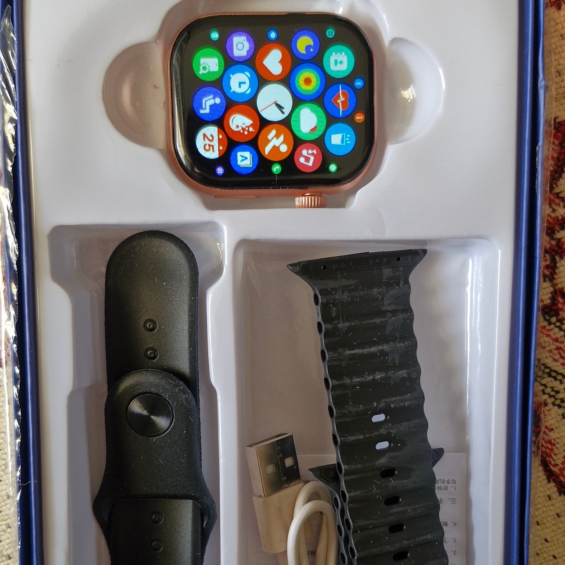 ساعت هوشمند مدل +TX22pro(2بند) امولد سری 10 ضربان قلب اکسیژن خون فعال