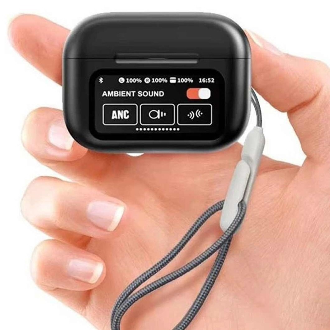 ایرپاد مانیتور دار ANC ENC A9PRO نسخه 26 اکولایزر دار لمسی گیمینگ 5 ساعت موزیک مداوم نویزکنسلینگ
