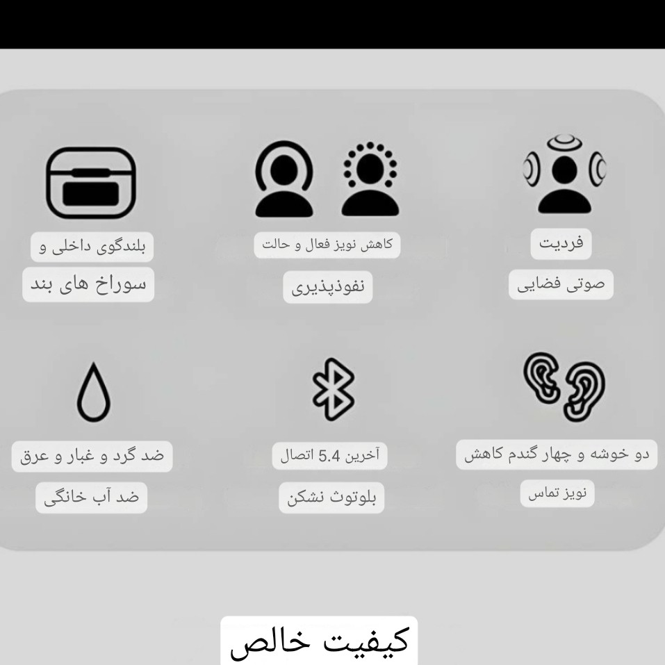 ایرپاد مانیتور دار ANC ENC A9PRO نسخه 26 اکولایزر دار لمسی گیمینگ 5 ساعت موزیک مداوم نویزکنسلینگ