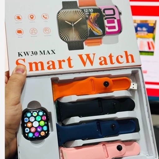 ساعت هوشمند KW30 max بهمراه 7 بند قیمت عالی