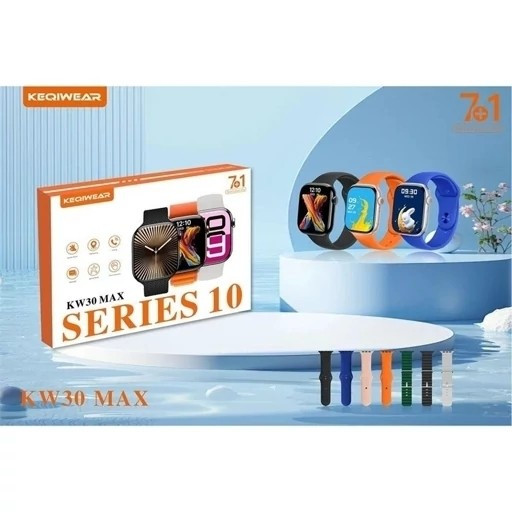 ساعت هوشمند KW30 MAX صفحه نمایش AMOLED سفارش آلمان دارای کرنومتر و بازی و کلی امکانات کیفیت عالی